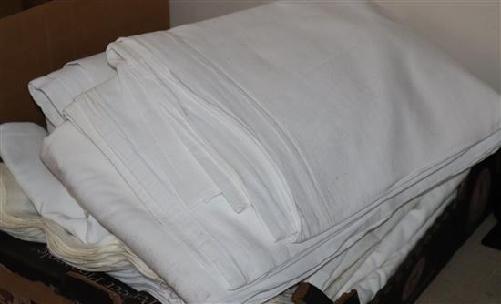 Ten French provincial linen sheets